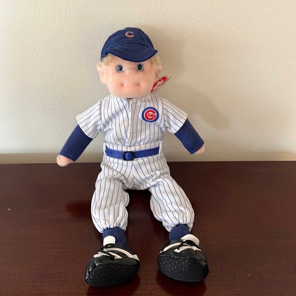 Cute Chicago Cubs Ty Beanie Boppers stuffed boy.